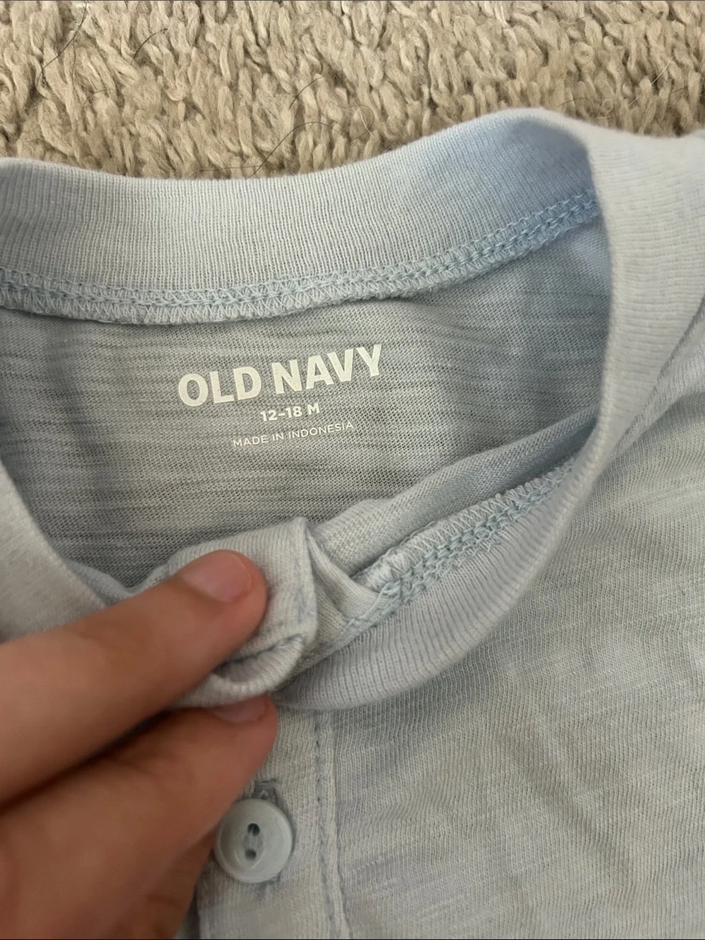 Old Navy Kids Henley Tees in Rust, Oatmeal & Olive Stripe